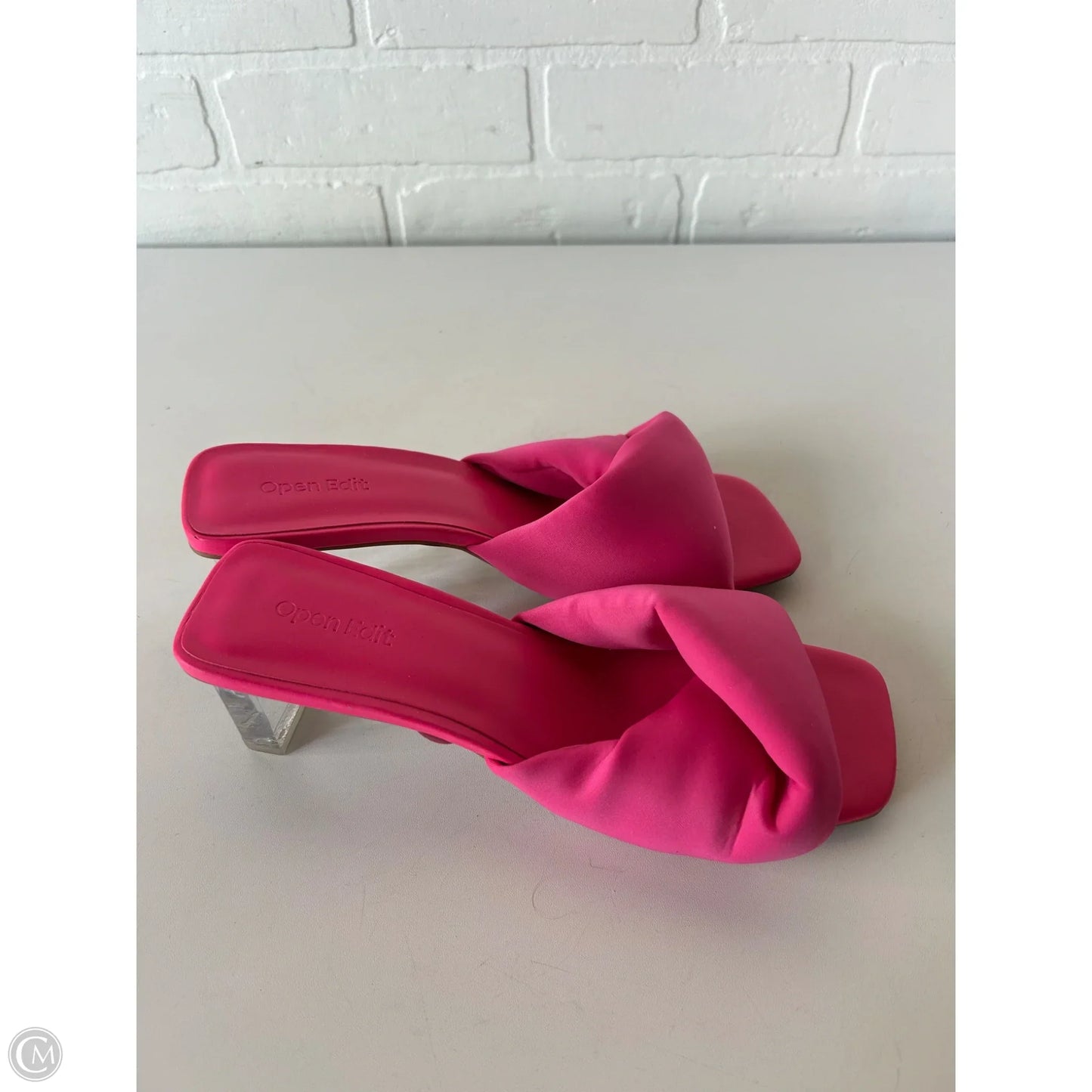 Sandals Heels Block By Open Edit In Pink, Size: 7.5