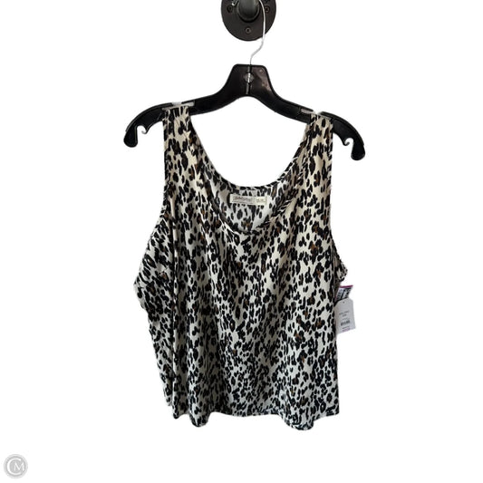 Top Sleeveless By Faded Glory In Animal Print, Size: Xxl