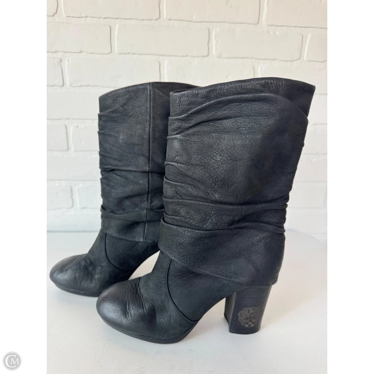 Boots Mid-calf Heels By Vince Camuto In Black, Size: 6.5