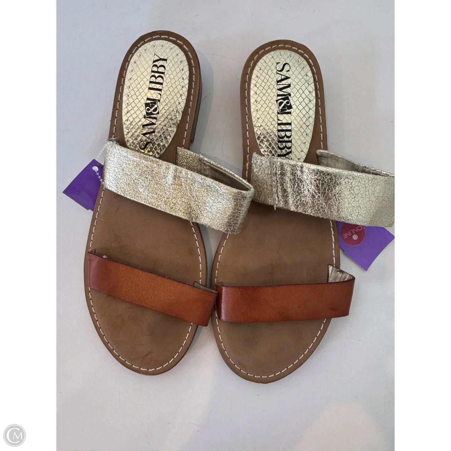 Sandals Flats By Sam And Libby In Tan, Size: 7.5