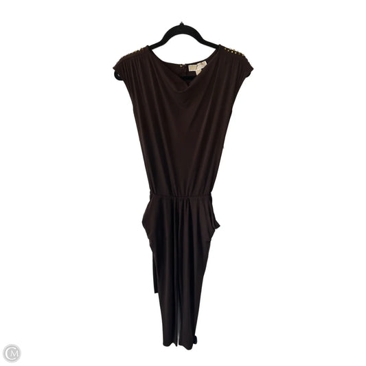 Jumpsuit By Michael By Michael Kors In Brown & Gold, Size: Xxs