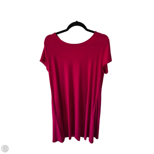 Dress Casual Short By Susan Graver In Pink, Size: L