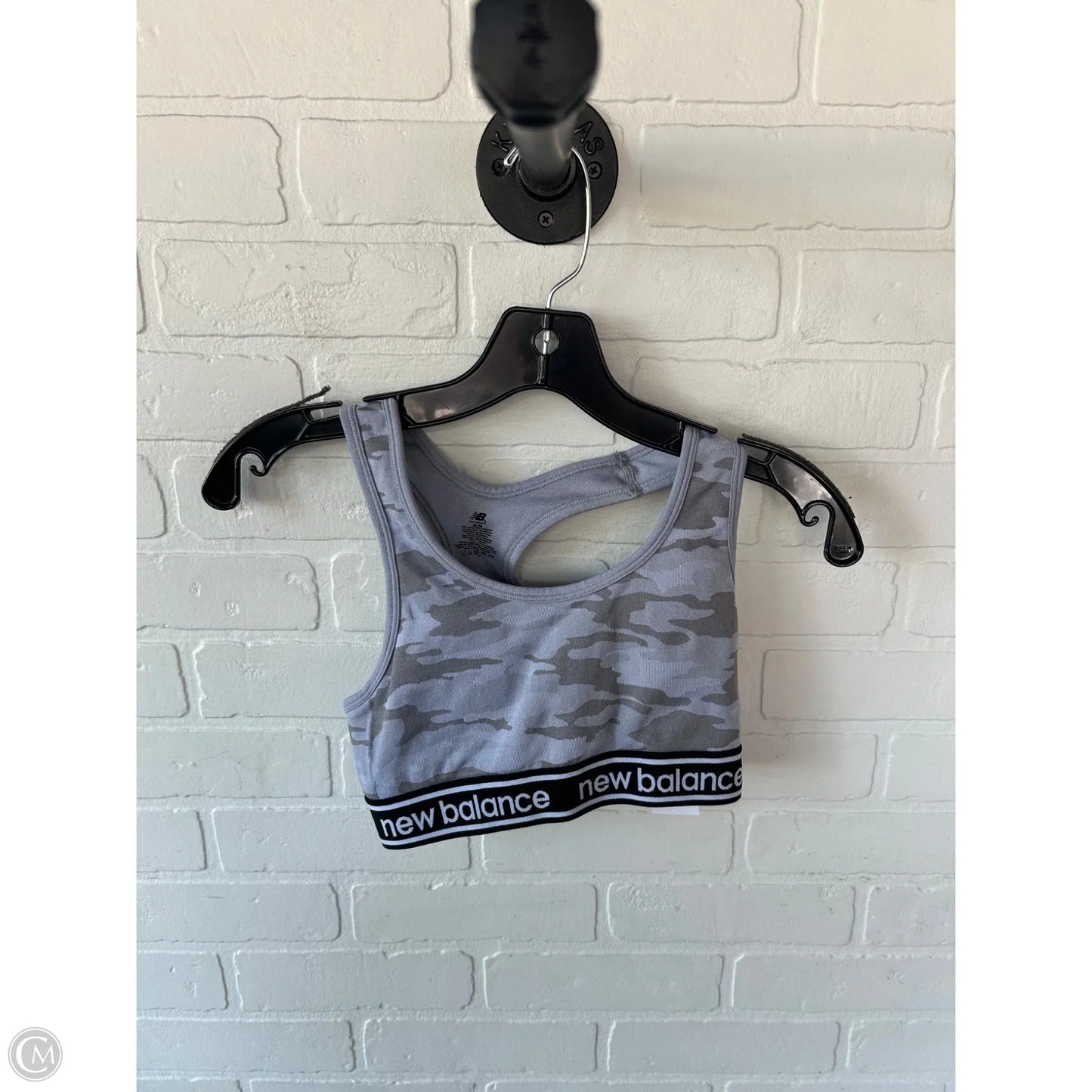 Athletic Bra By New Balance In Grey, Size: M