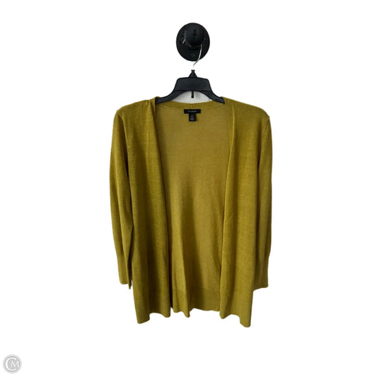 Sweater Cardigan By Halogen In Yellow, Size: Sp