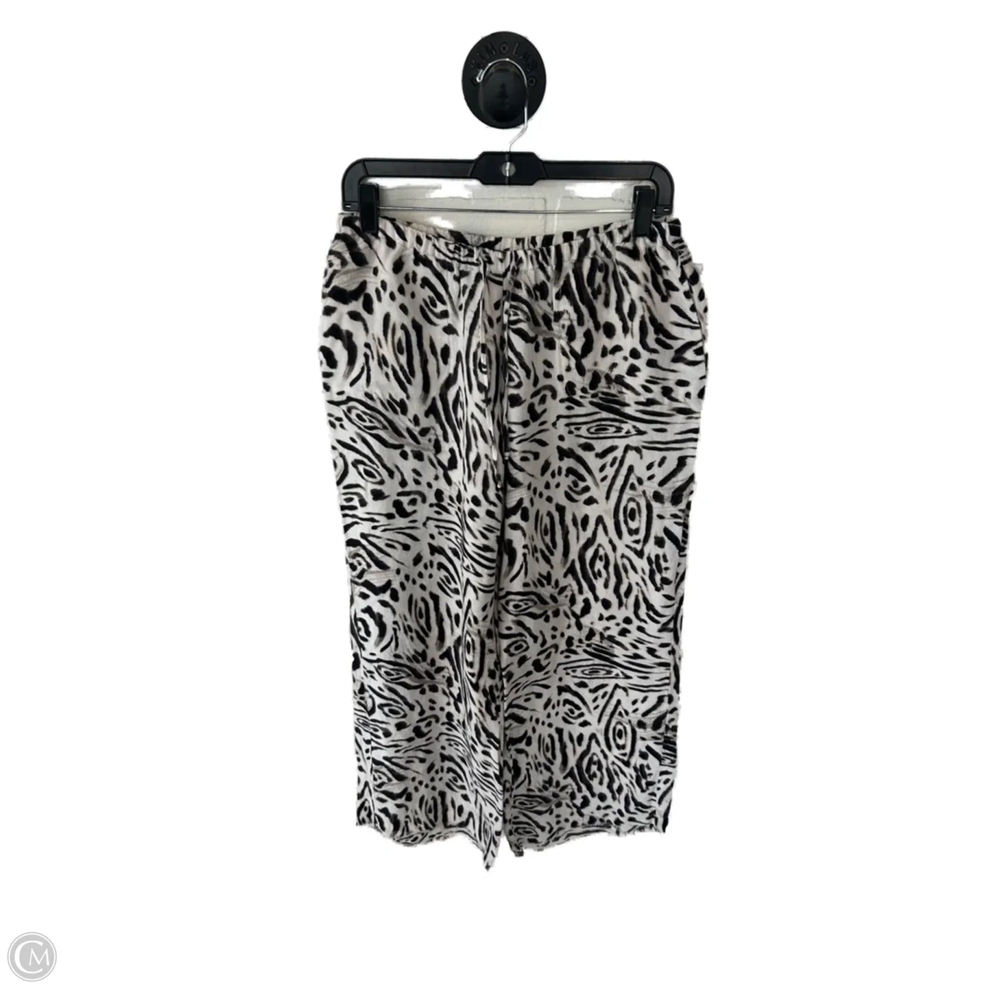 Pants Linen By Chicos In Brown & Cream, Size: 8