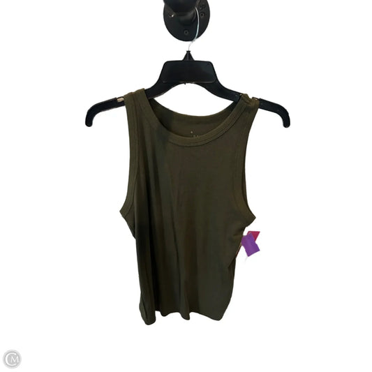 Top Sleeveless Basic By A New Day In Green, Size: Xxl
