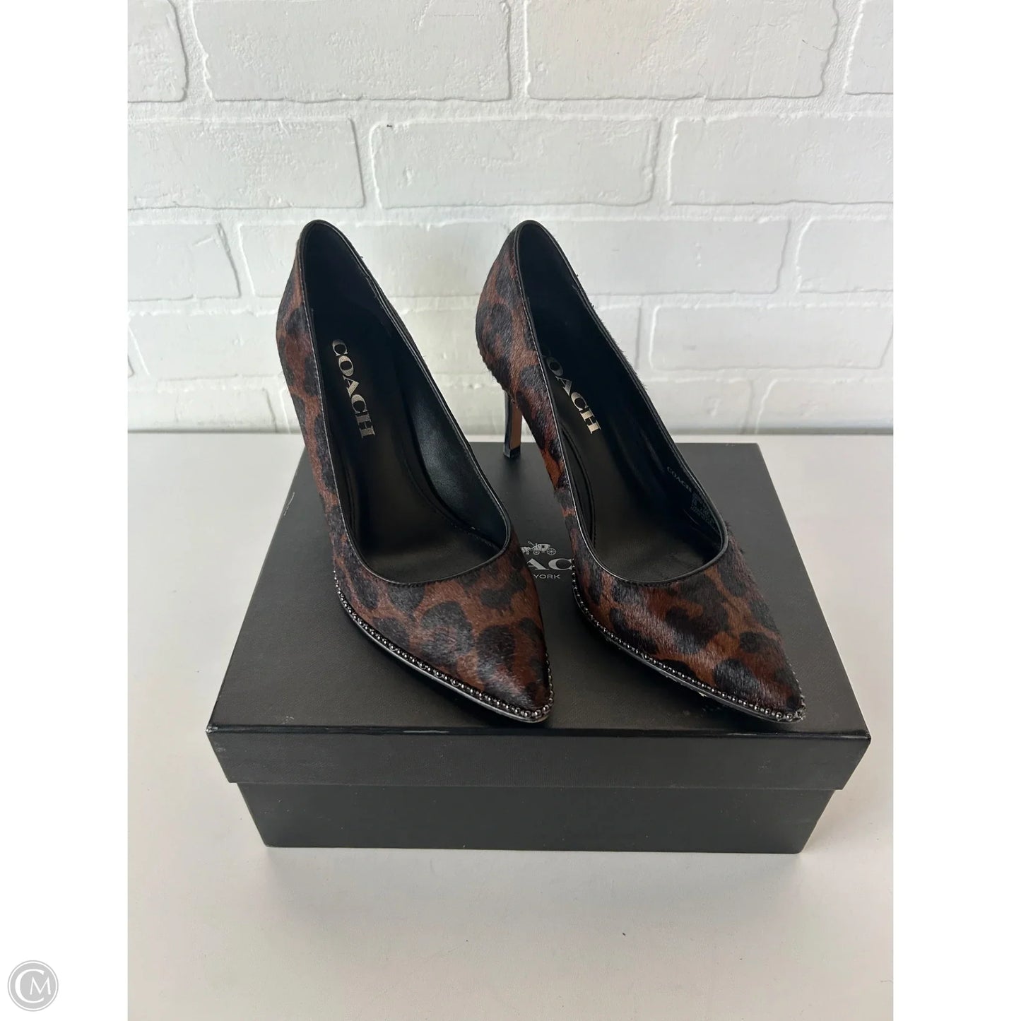 Shoes Designer By Coach In Black & Brown, Size: 6