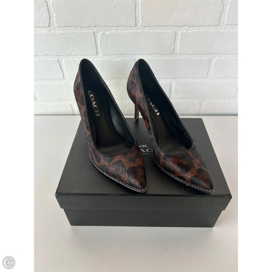 Shoes Designer By Coach In Black & Brown, Size: 6