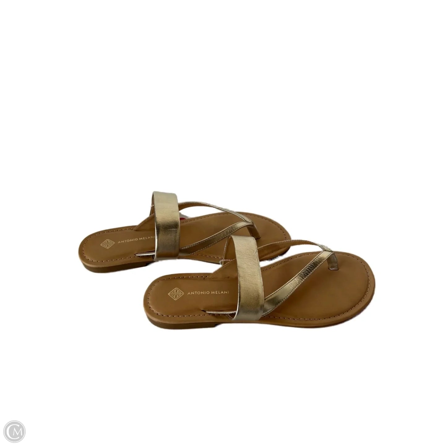 Sandals Flip Flops By Antonio Melani In Gold, Size: 8.5