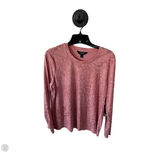 Top Long Sleeve By Simply Vera In Pink, Size: L