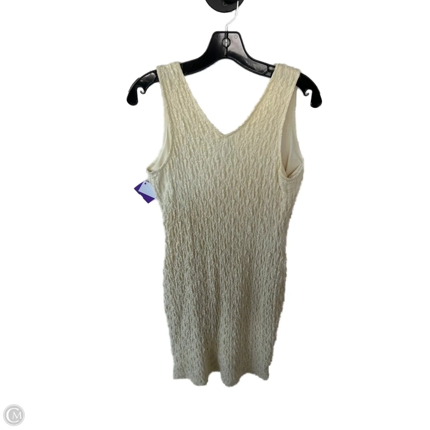 Dress Casual Midi By A New Day In Cream, Size: M