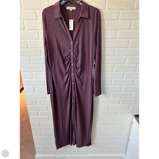 Dress Casual Maxi By Loft In Purple, Size: L