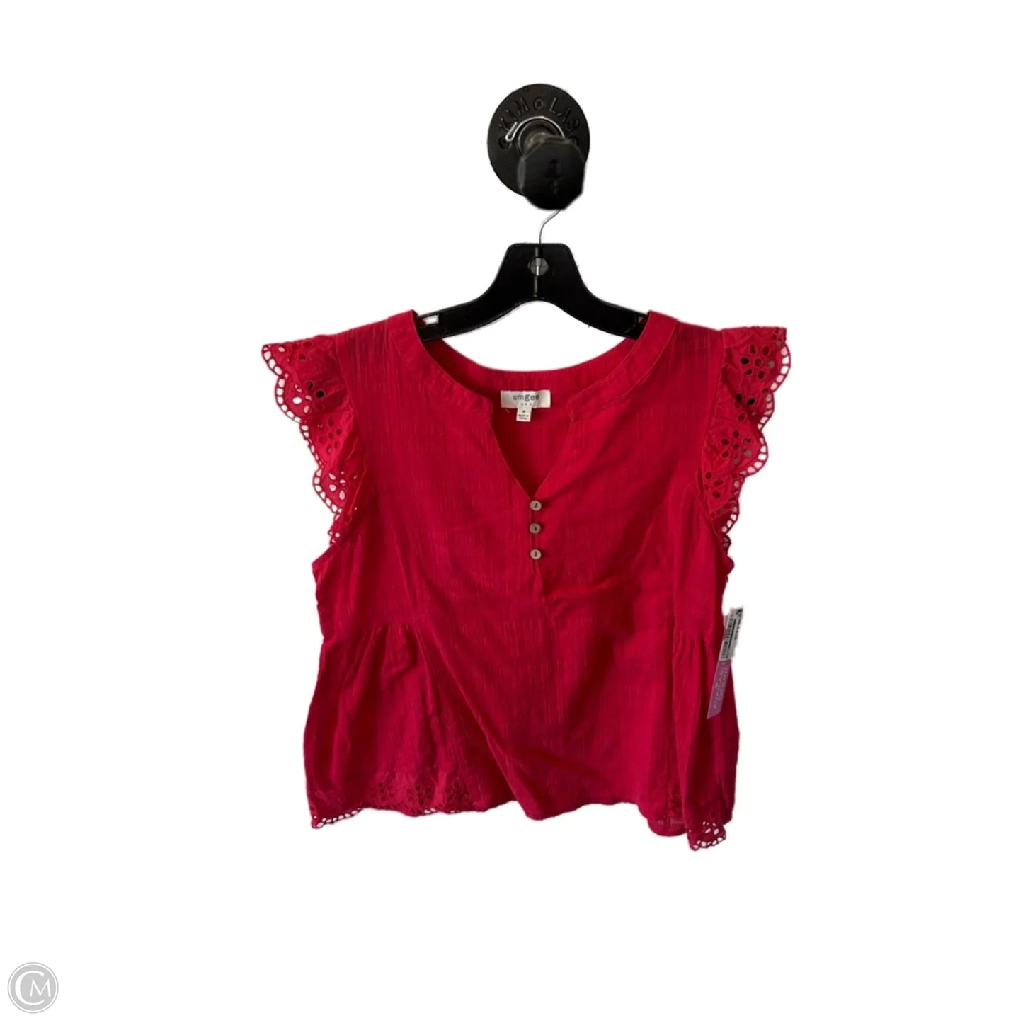 Top Short Sleeve By Umgee In Pink, Size: M