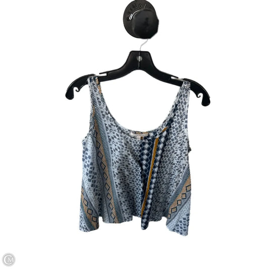 Top Sleeveless By Clothes Mentor In Blue & White, Size: S