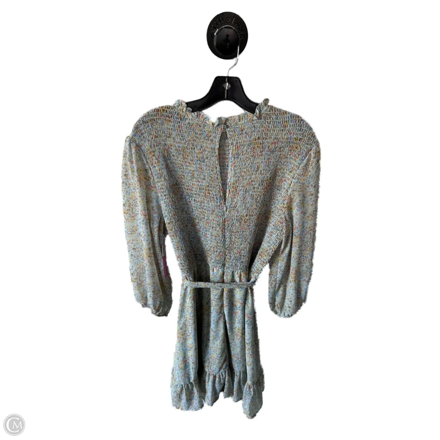 Dress Casual Short By She + Sky In Blue & Yellow, Size: L