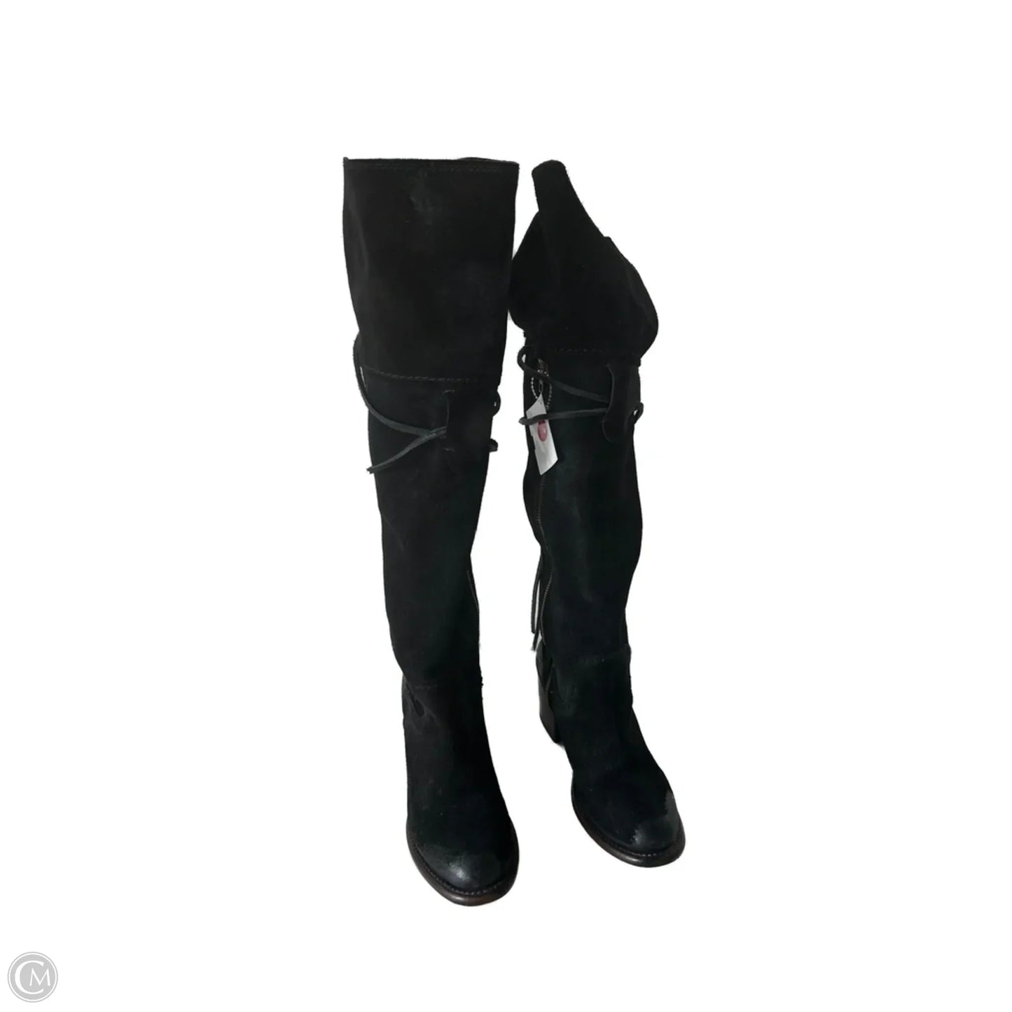 Boots Over-the-knee Heels By Freebird In Black, Size: 6