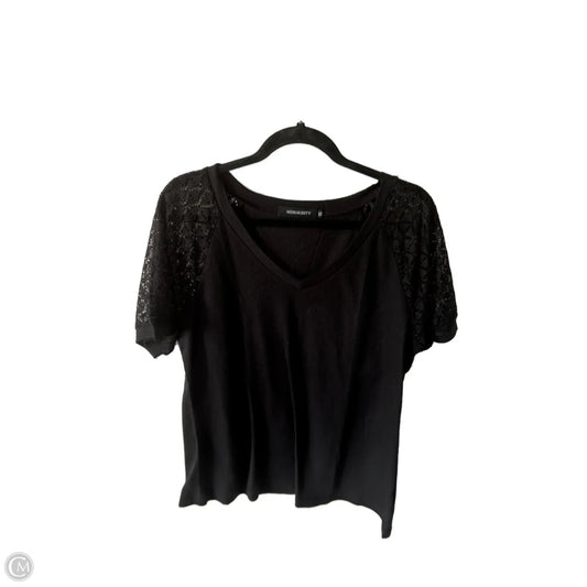 Top Short Sleeve Basic By Cmf In Black, Size: Xl