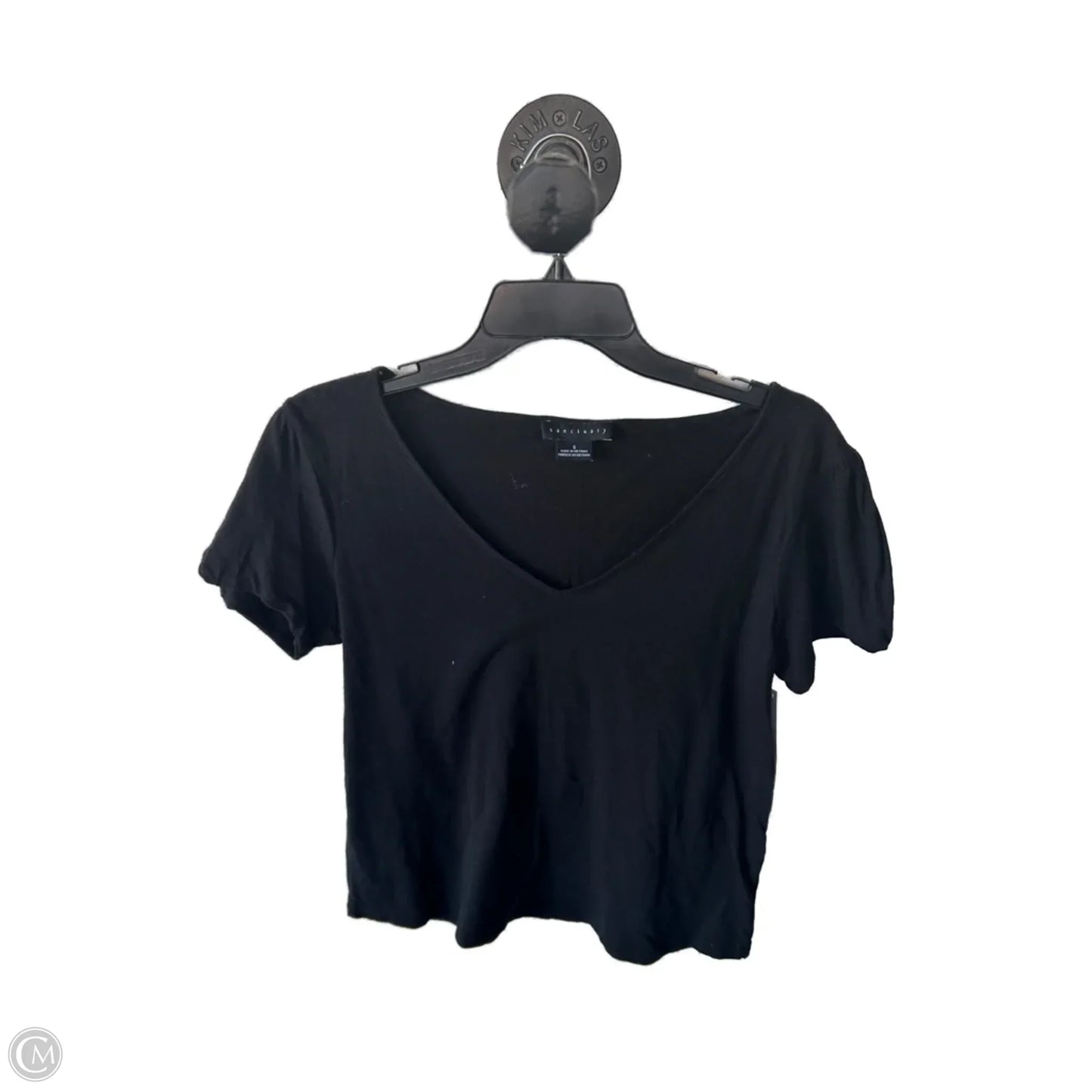 Top Short Sleeve By Sanctuary In Black, Size: S