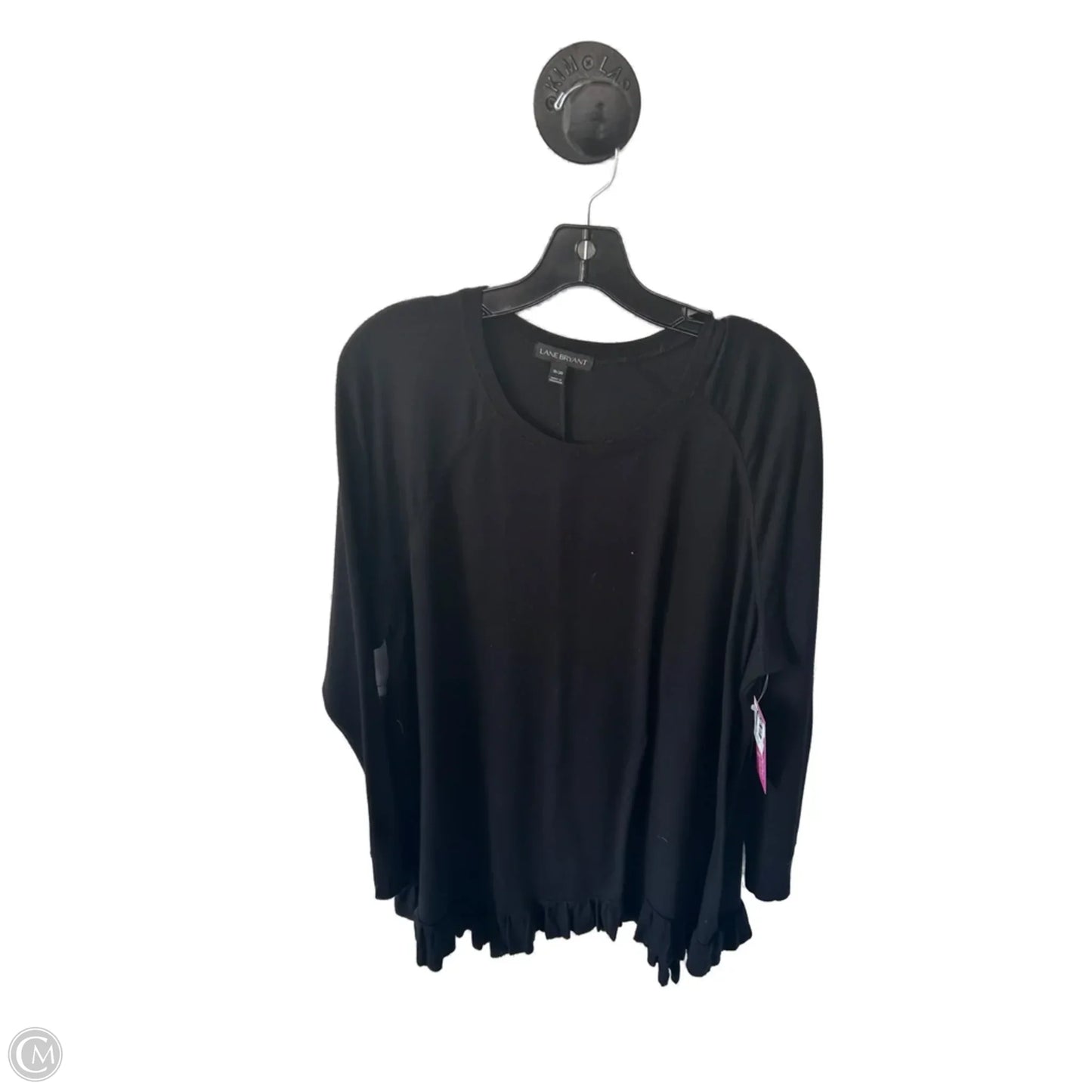 Top Long Sleeve Basic By Lane Bryant In Black, Size: 1x