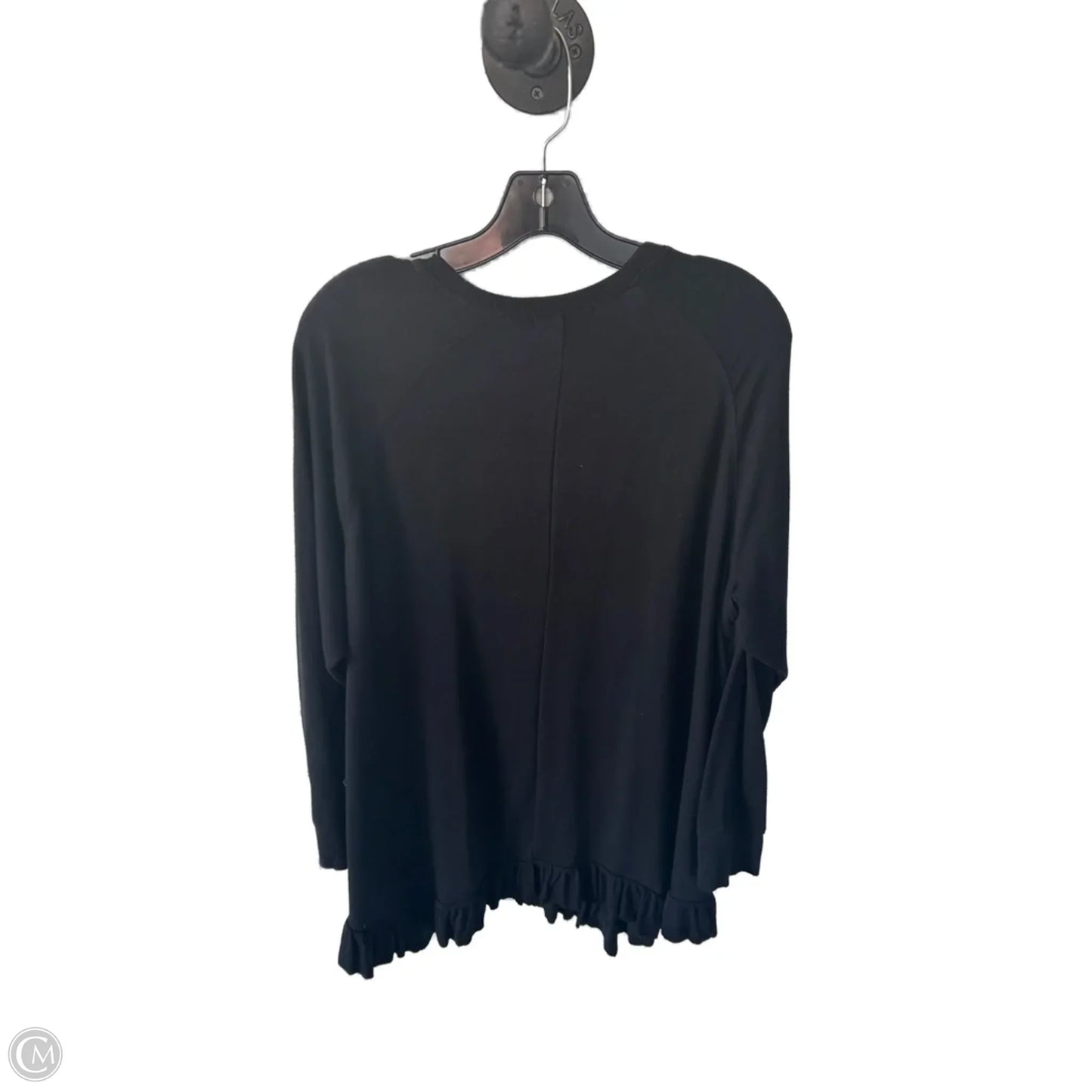 Top Long Sleeve Basic By Lane Bryant In Black, Size: 1x