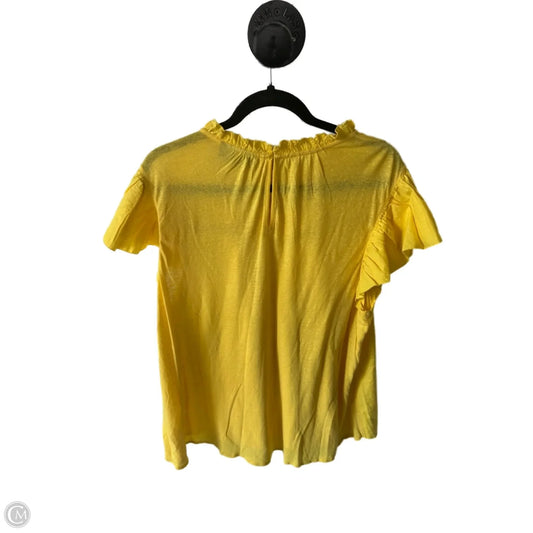 Top Short Sleeve By Lane Bryant In Yellow, Size: 2x