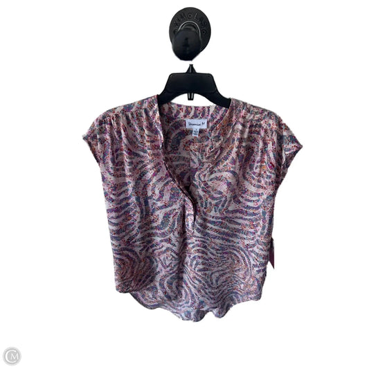 Top Sleeveless By Veronica M In Grey & Pink, Size: S