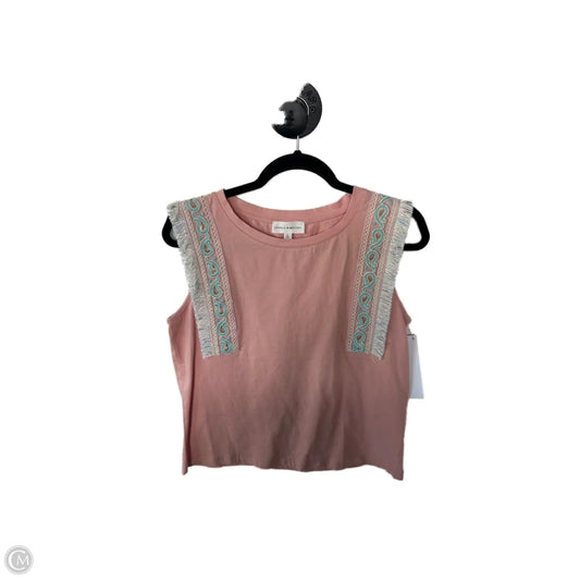 Top Sleeveless By Lovely Melody In Pink, Size: M