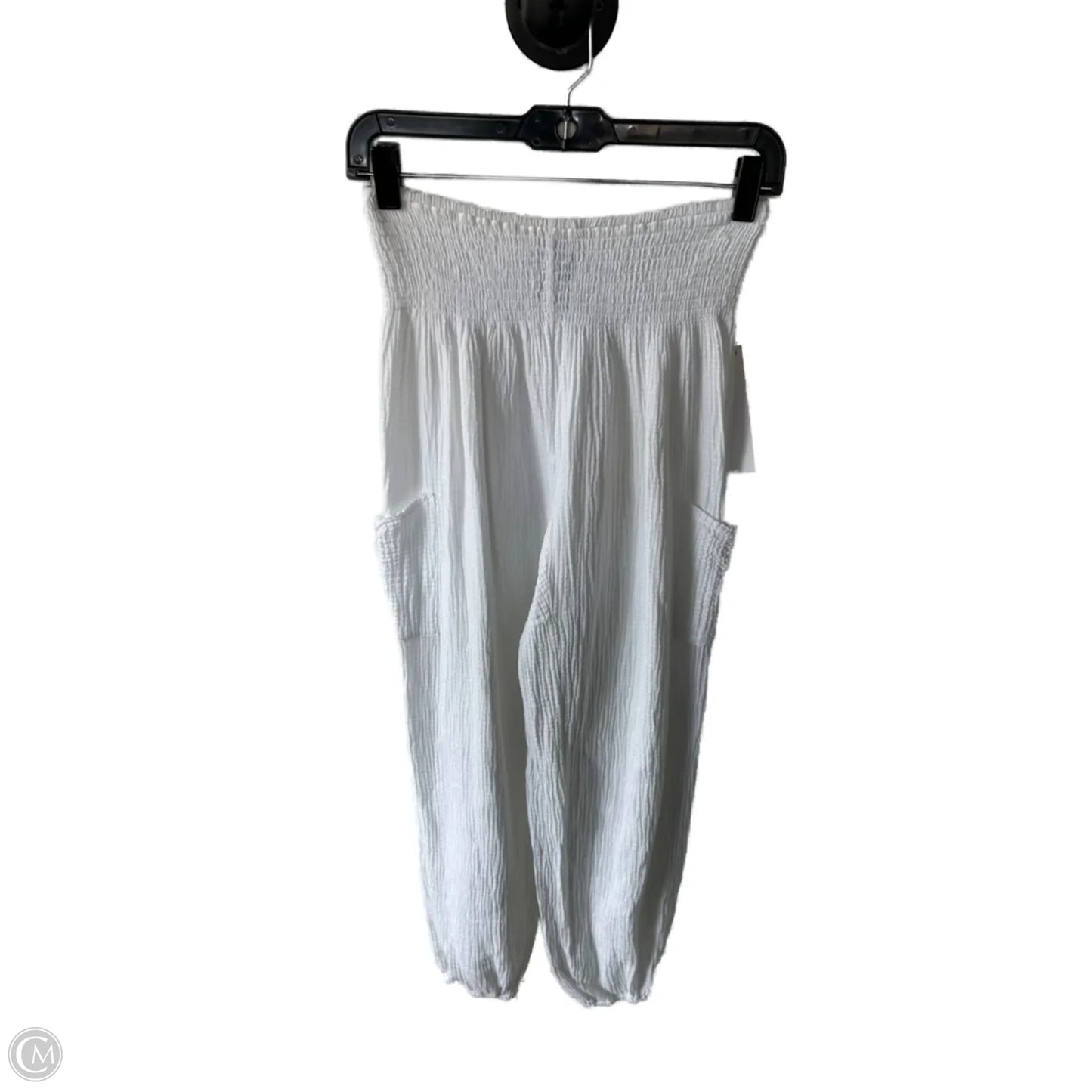 Pants Linen By Bobi In White, Size: 4
