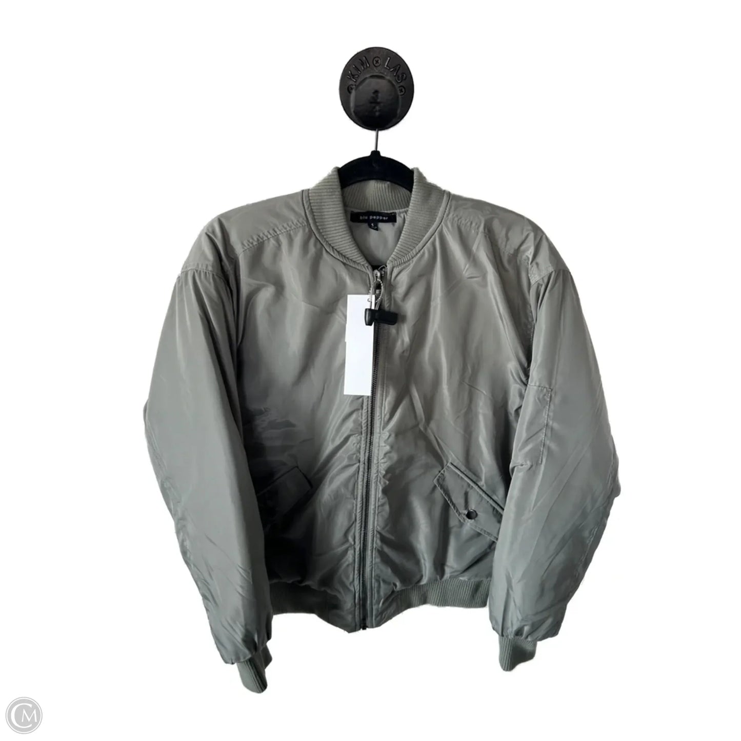 Jacket Moto By Blu Pepper In Green, Size: S