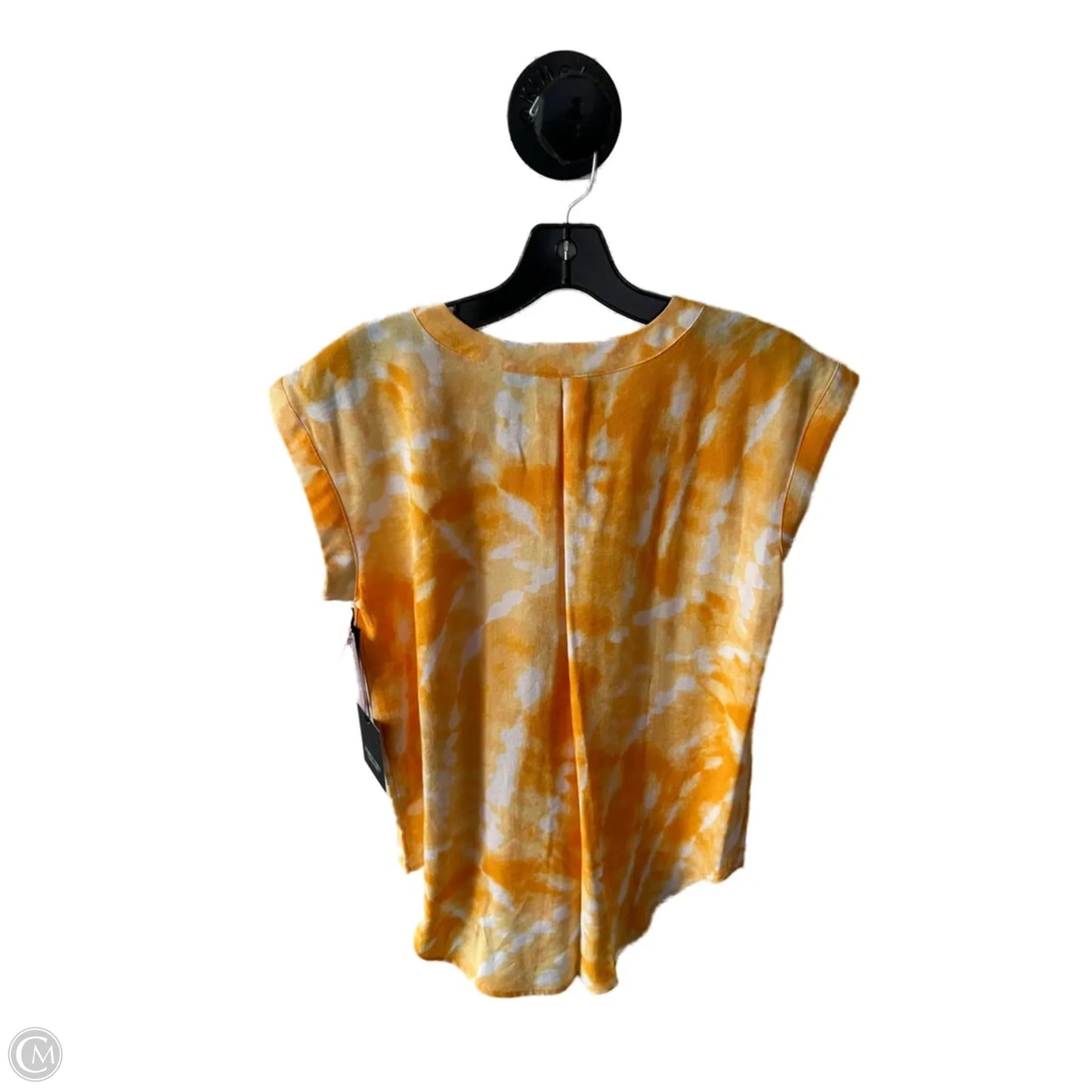 Top Sleeveless By Simply Vera In Orange & White, Size: S