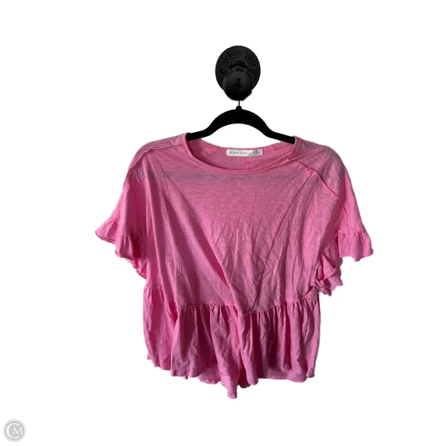 Top Short Sleeve By Altard State In Pink, Size: L