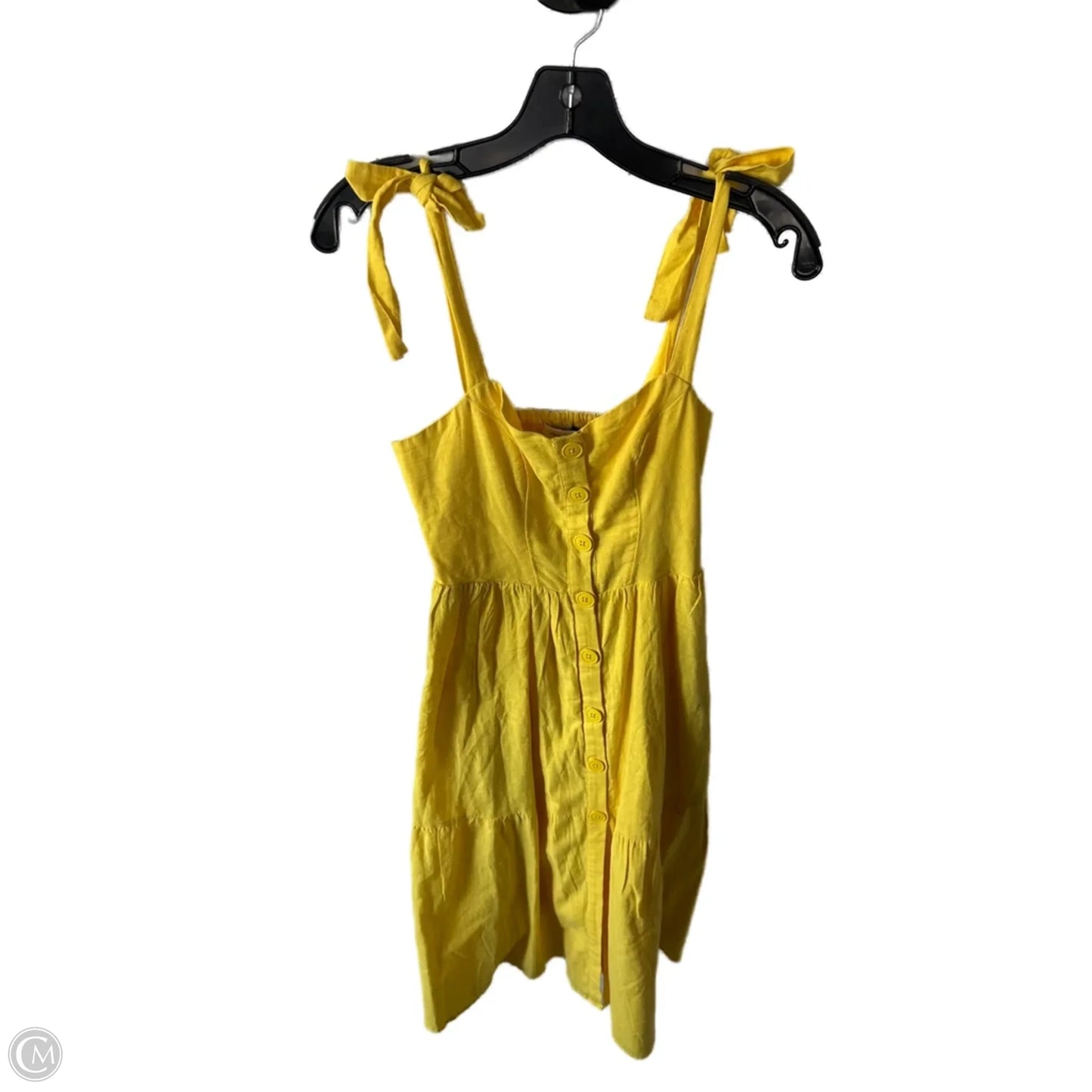 Dress Casual Midi By Urban Outfitters In Yellow, Size: Xs