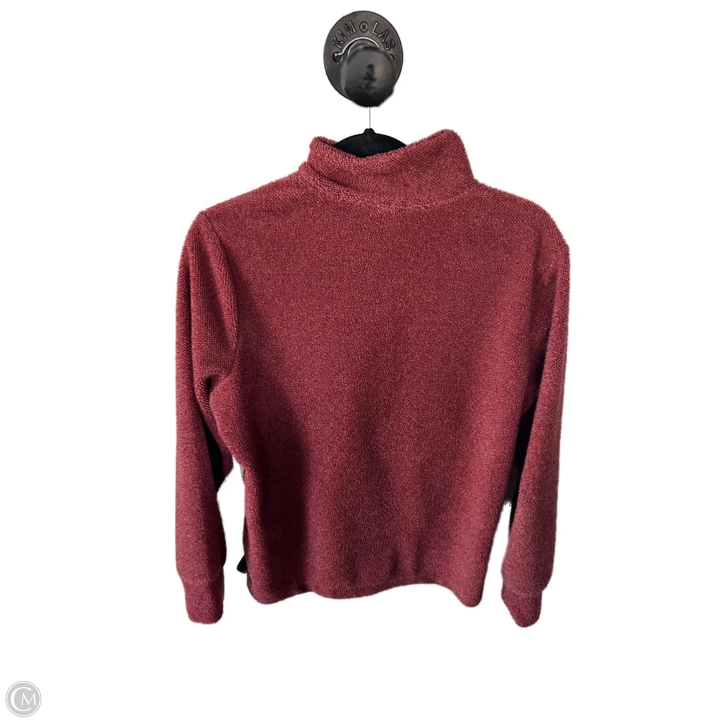 Jacket Faux Fur & Sherpa By Eddie Bauer In Red, Size: S