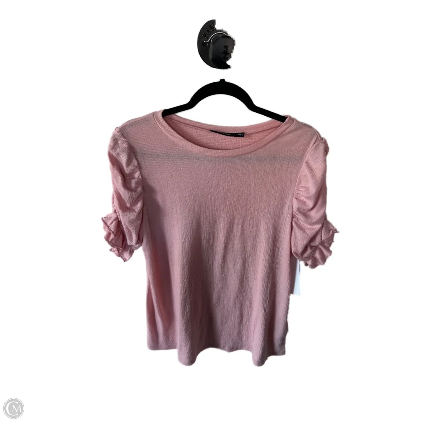 Top Short Sleeve By Doe & Rae In Pink, Size: M