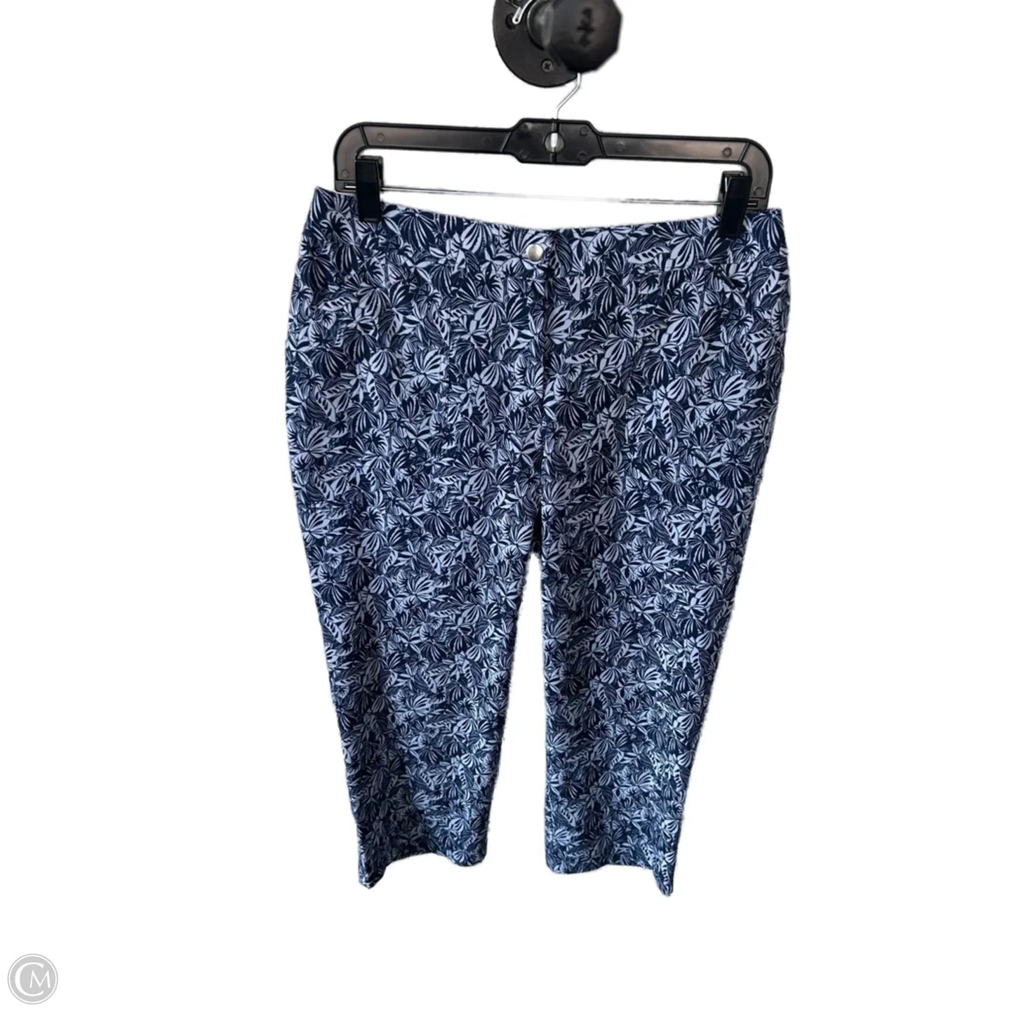 Capris By Chicos In Blue & White, Size: 6