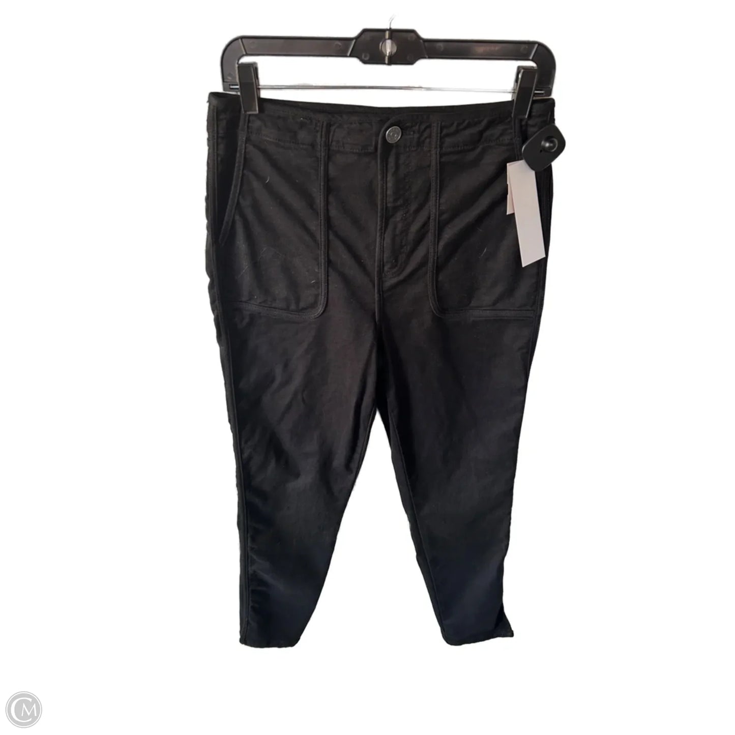 Jeans Straight By Joie In Black Denim, Size: 8