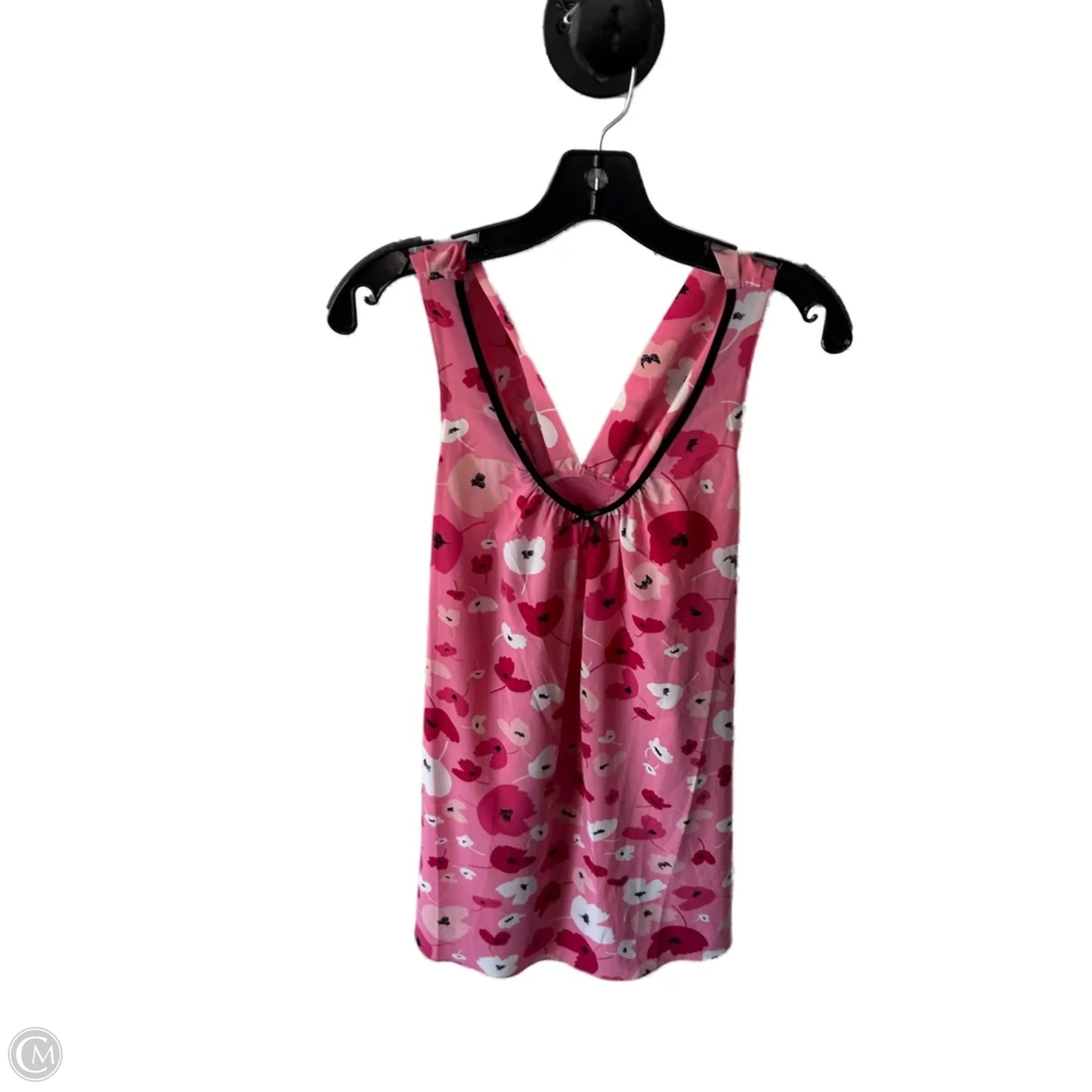 Pajamas Luxury Designer By Oscar De La Renta In Pink & Red, Size: M