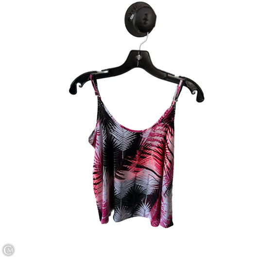Top Sleeveless By Apt 9 In Black & Pink, Size: M