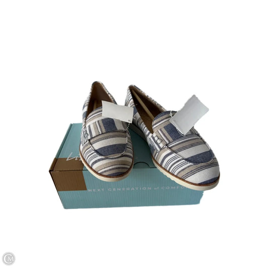Shoes Flats By Life Stride In Blue & Cream, Size: 9.5