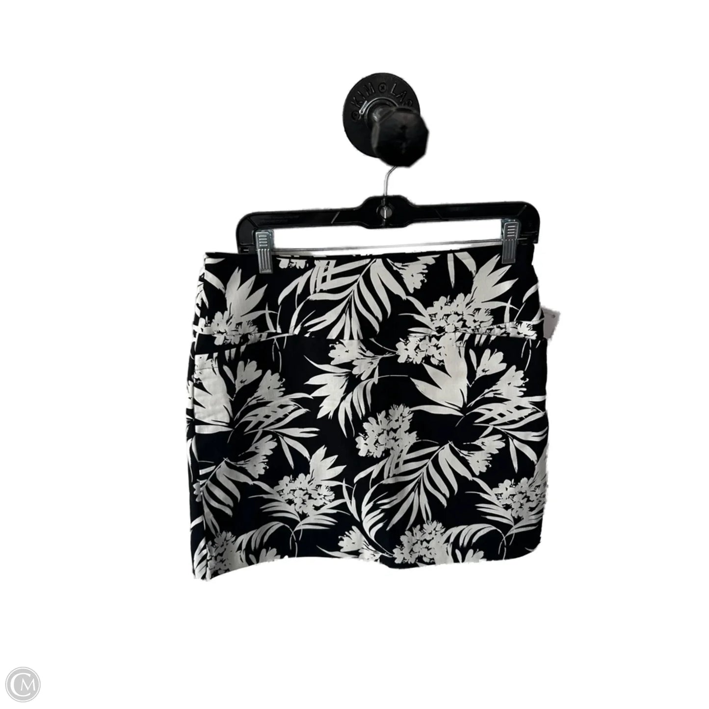 Skort By Sc & Co In Black & White, Size: 8