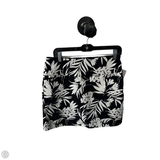 Skort By Sc & Co In Black & White, Size: 8