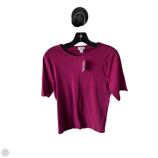 Top Short Sleeve Basic By J. Crew In Purple, Size: L