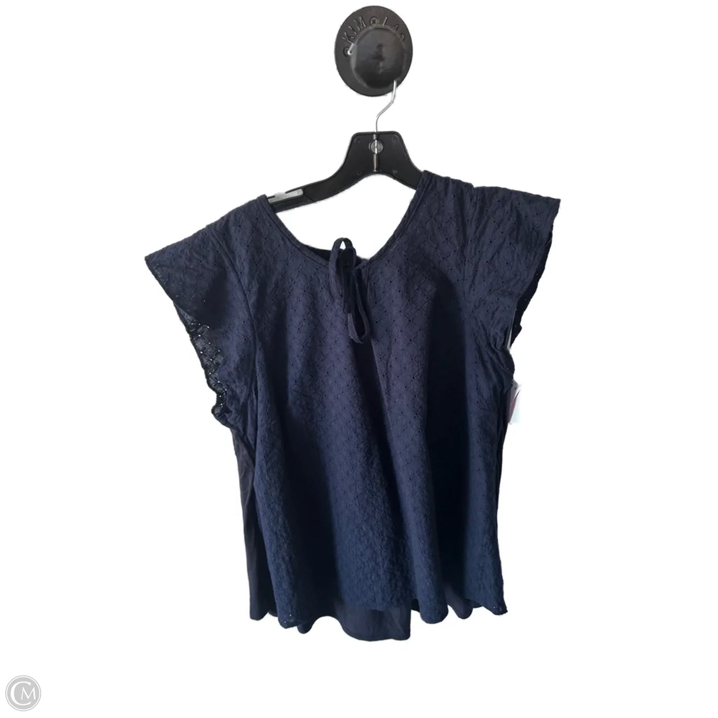 Top Short Sleeve By Lane Bryant In Blue, Size: 1x