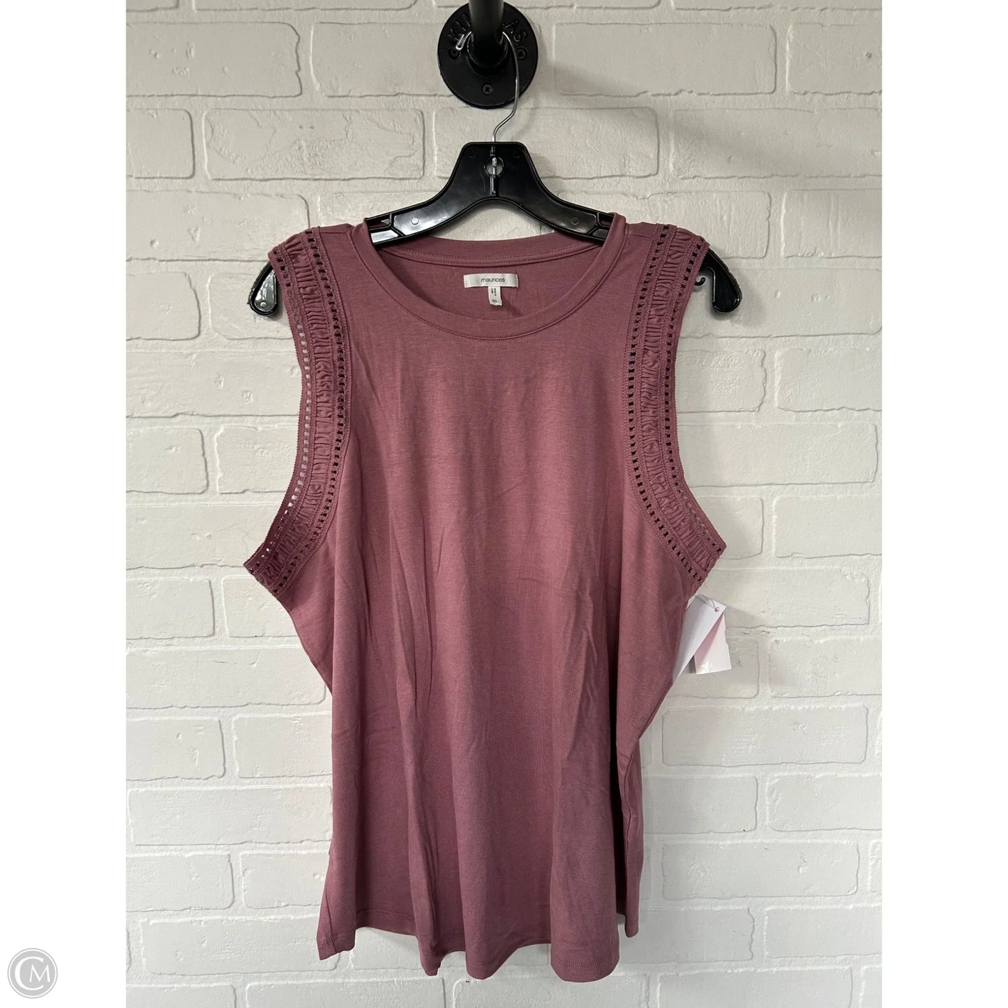 Top Sleeveless By Maurices In Pink, Size: Xl
