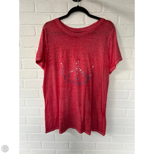 Top Short Sleeve By Lane Bryant In Red, Size: Xl