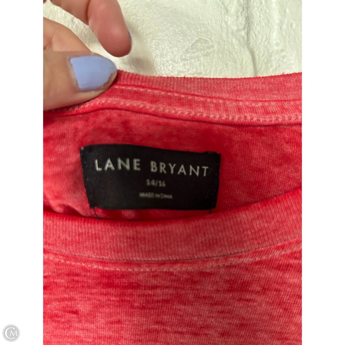 Top Short Sleeve By Lane Bryant In Red, Size: Xl