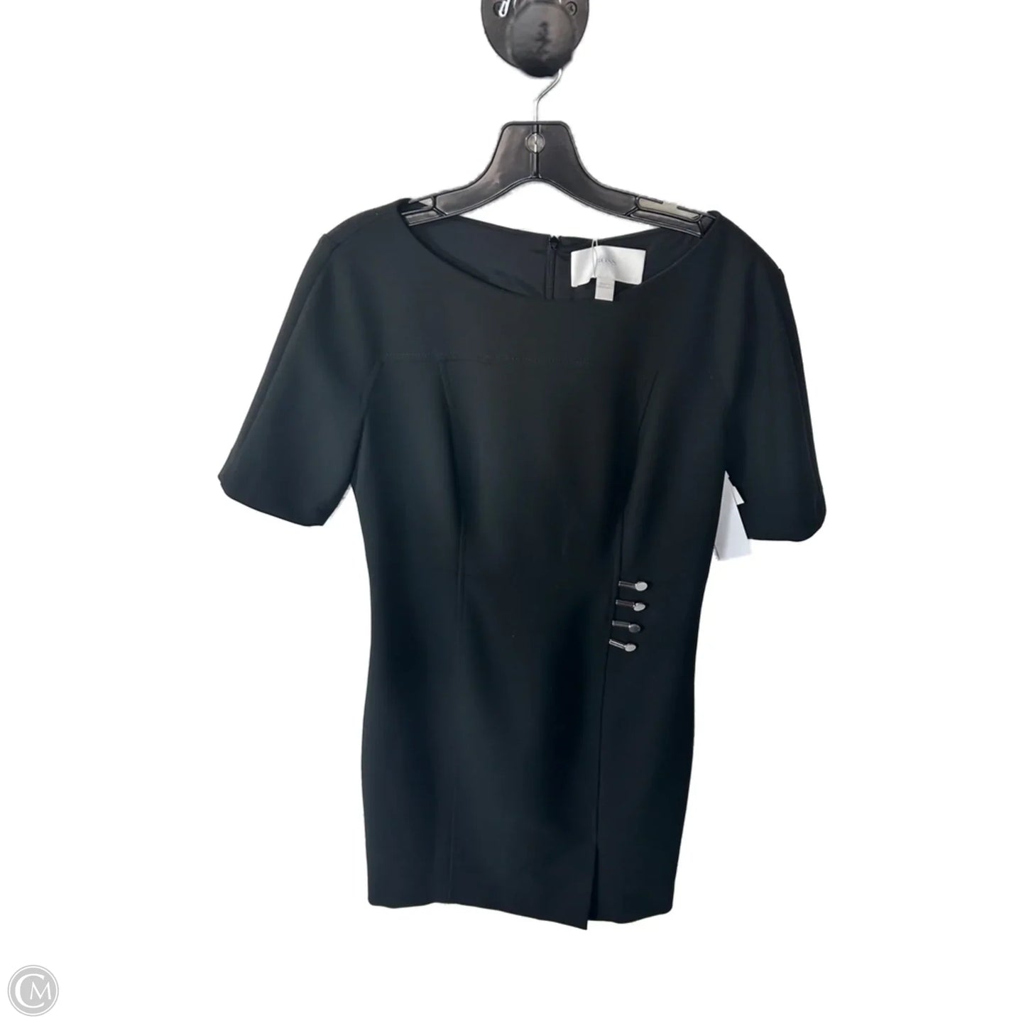 Dress Work By Hugo Boss In Black & Silver, Size: Mp