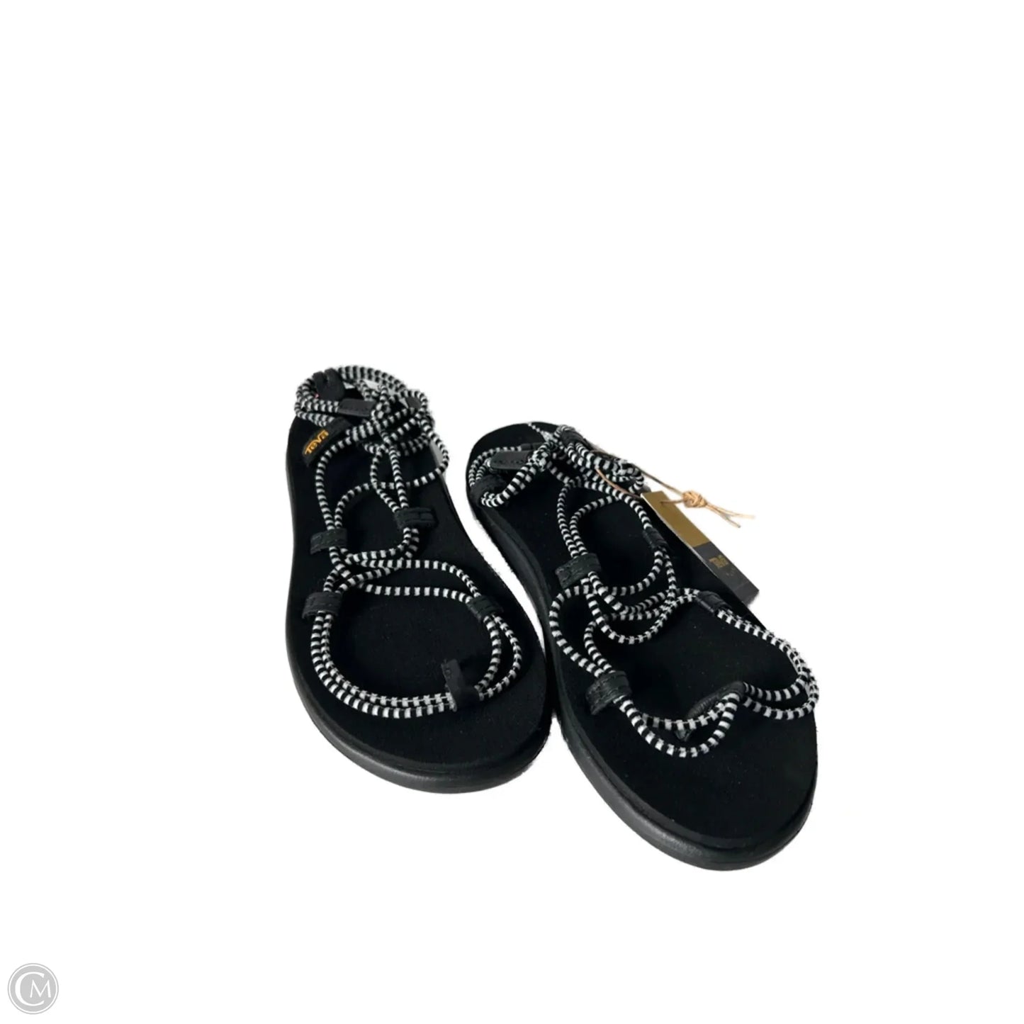 Sandals Flats By Teva In Black & White, Size: 7