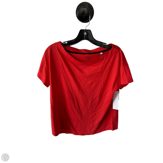 Top Short Sleeve Basic By Boden In Orange, Size: M