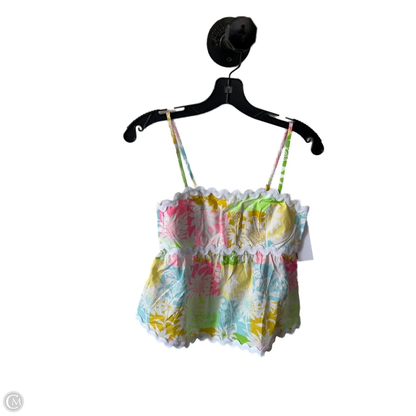 Top Sleeveless Designer By Lilly Pulitzer In Pink & Yellow, Size: Xs